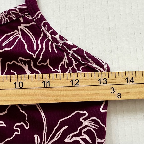 NWOT Pact Fit & Flare Midi Dress Looking Glass Floral Sangria  SZ XS - Picture 13 of 15